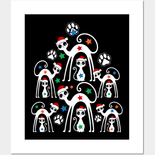 Christmas Cats Posters and Art